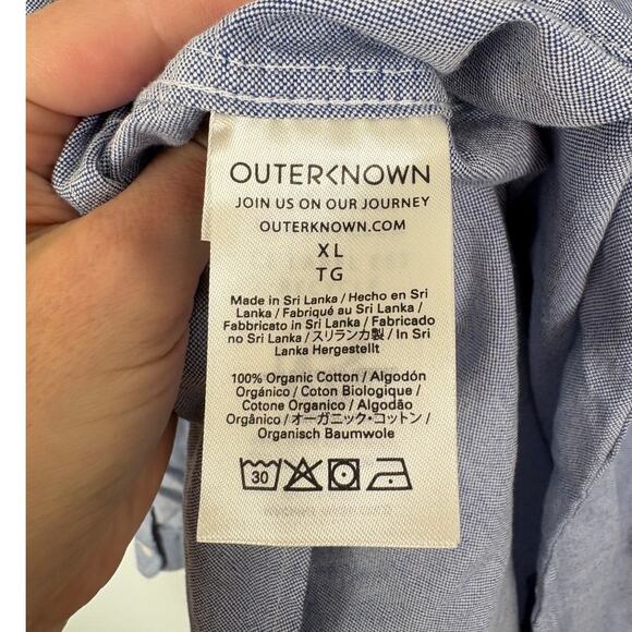 Outerknown Organic Cotton Button Down XL - Picture 4 of 4